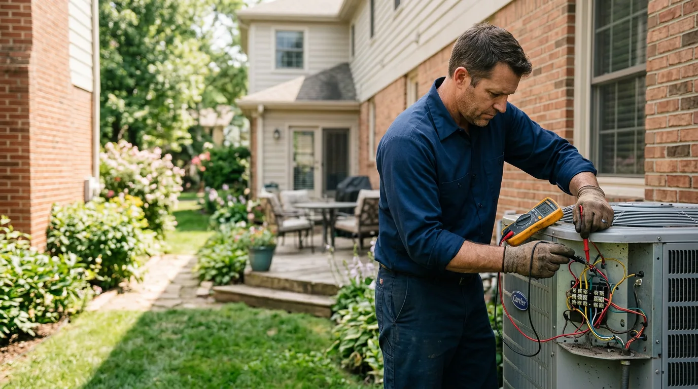 HVAC technician working near Edwardsburg, MI